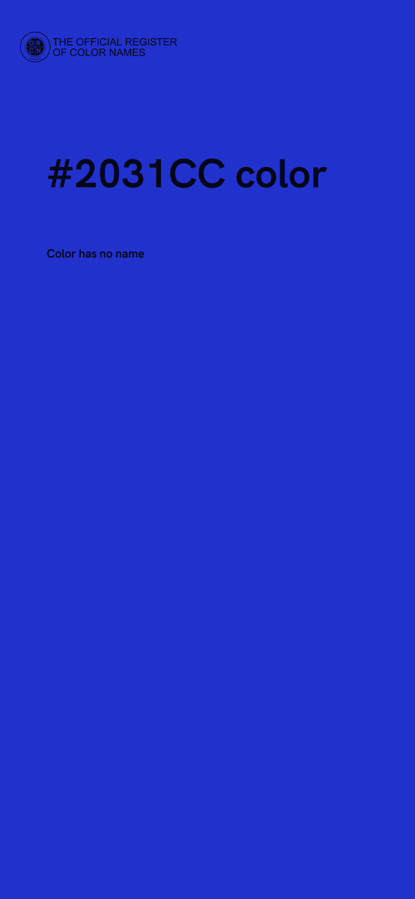 #2031CC color image