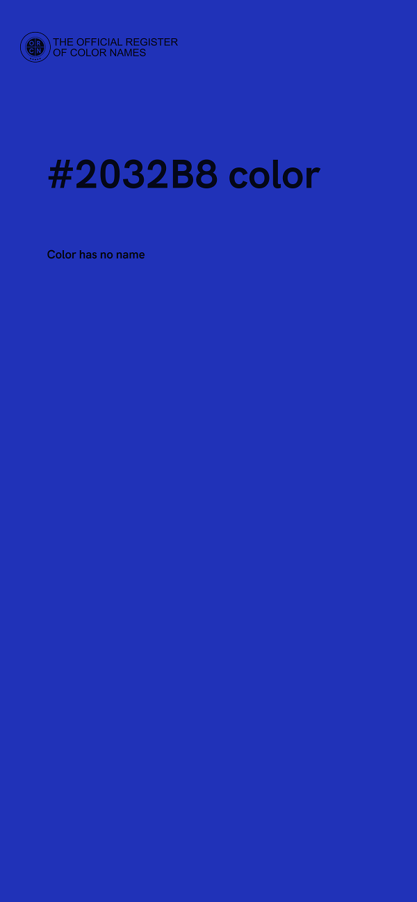 #2032B8 color image