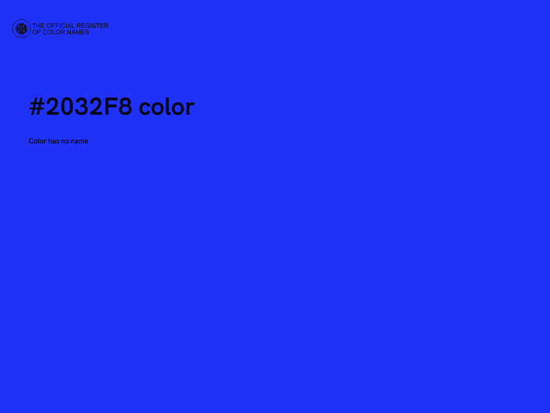 #2032F8 color image