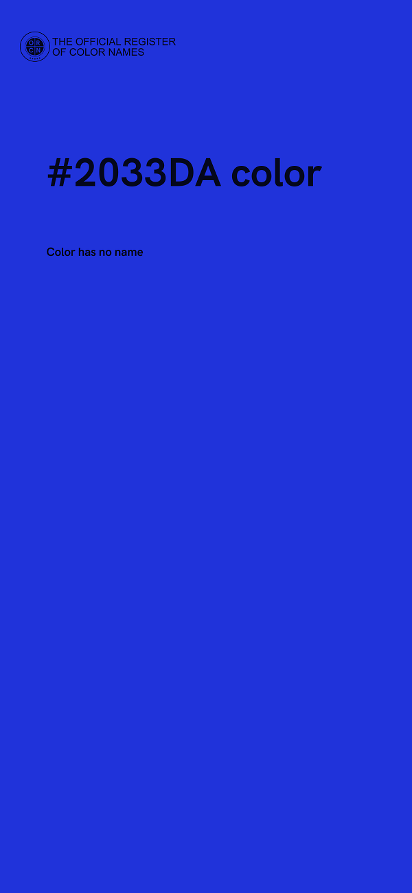 #2033DA color image