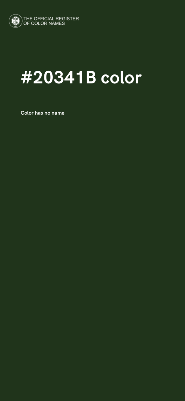 #20341B color image