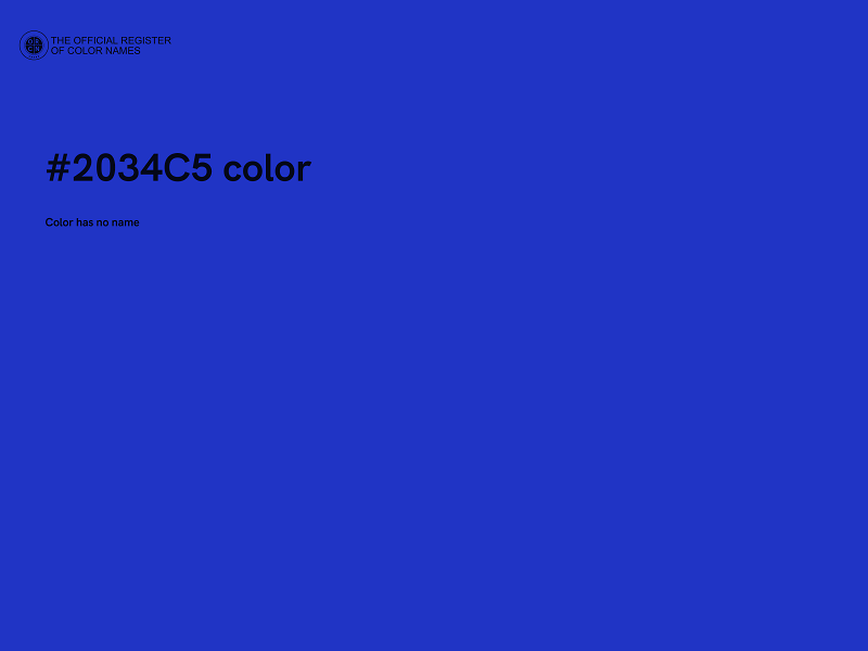 #2034C5 color image
