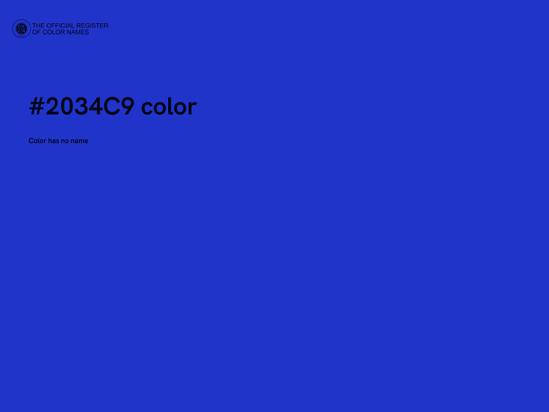 #2034C9 color image