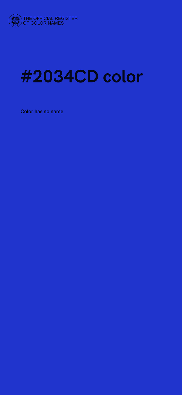 #2034CD color image