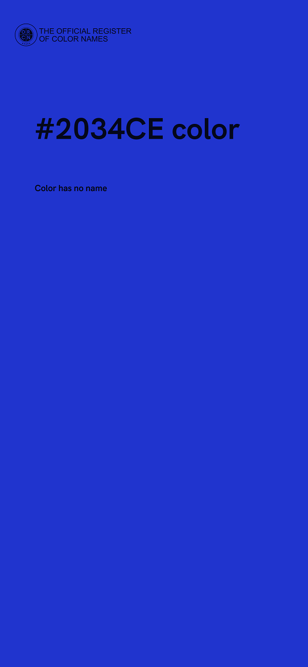 #2034CE color image