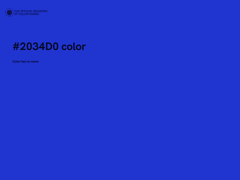 #2034D0 color image