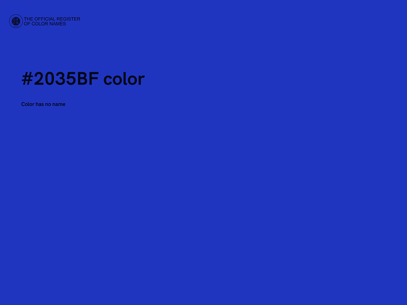 #2035BF color image