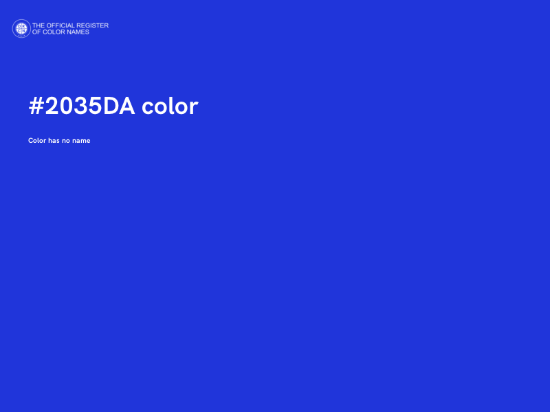 #2035DA color image