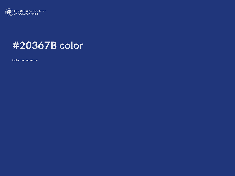 #20367B color image
