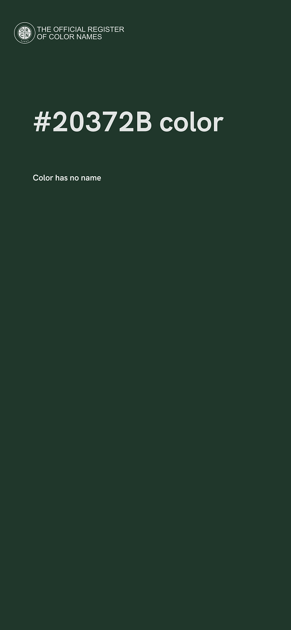 #20372B color image