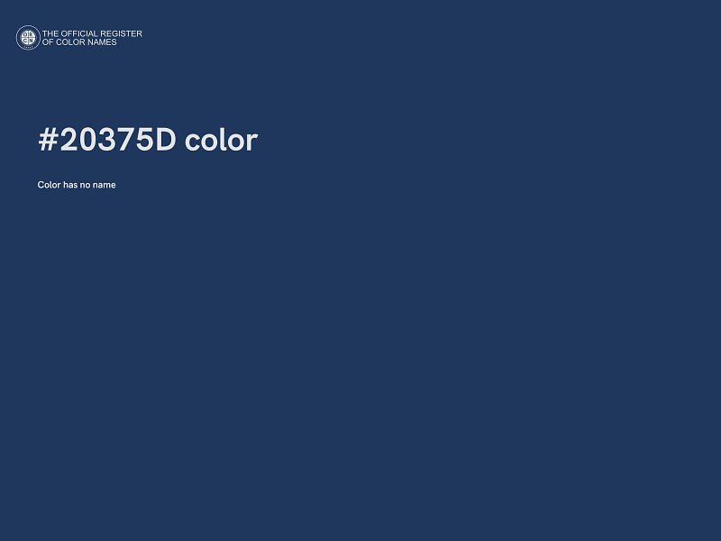 #20375D color image