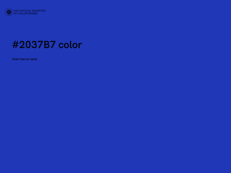 #2037B7 color image