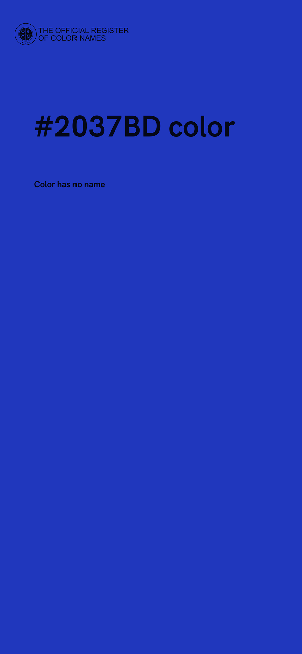 #2037BD color image