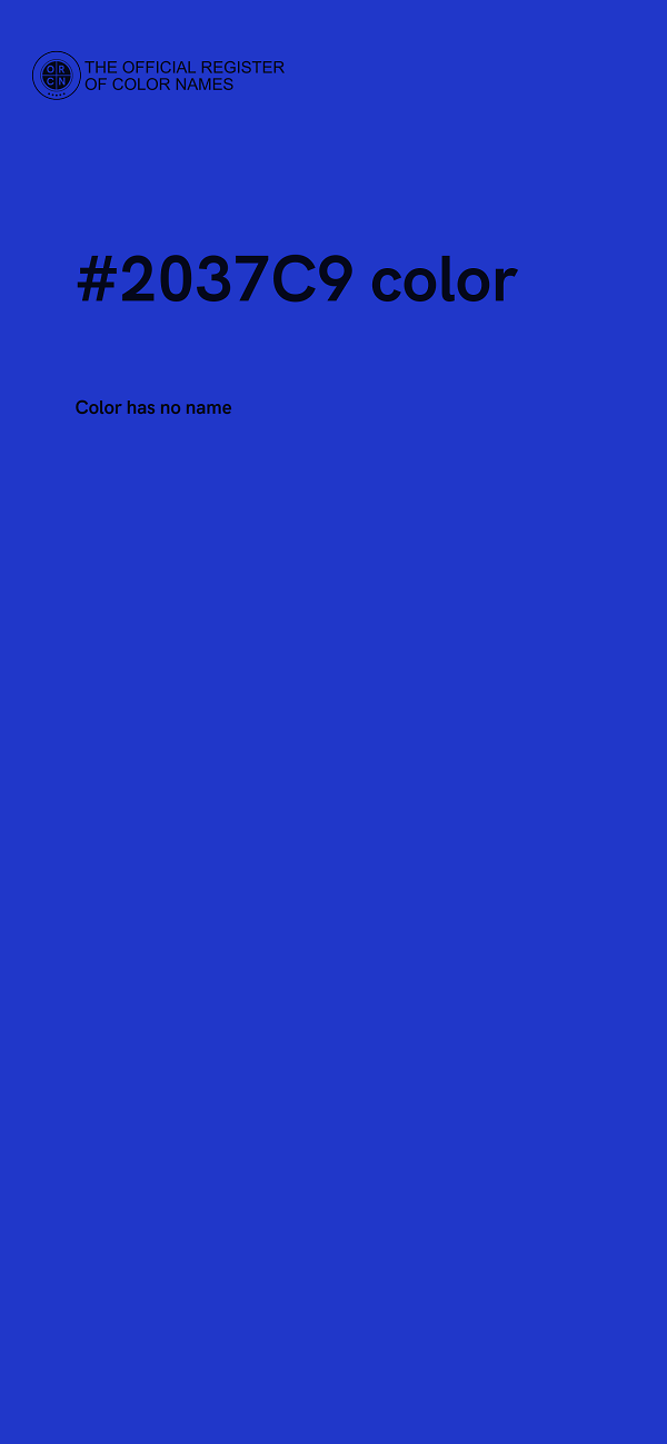 #2037C9 color image