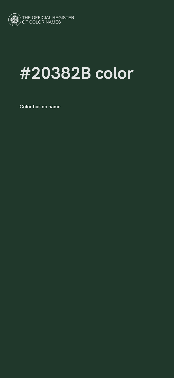 #20382B color image