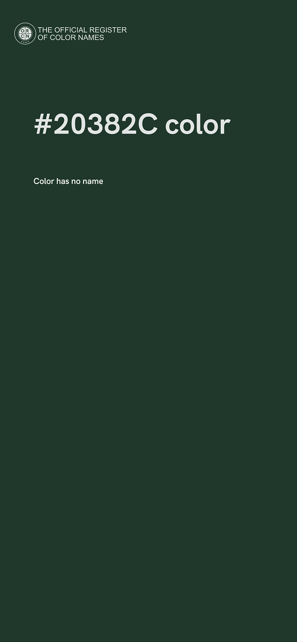 #20382C color image