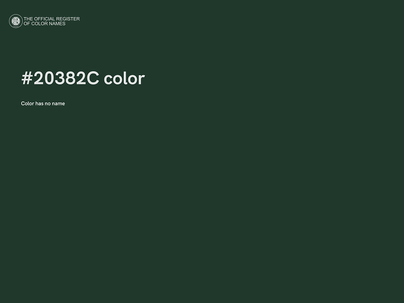 #20382C color image