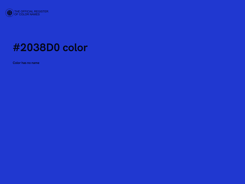 #2038D0 color image