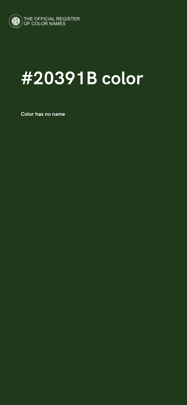 #20391B color image