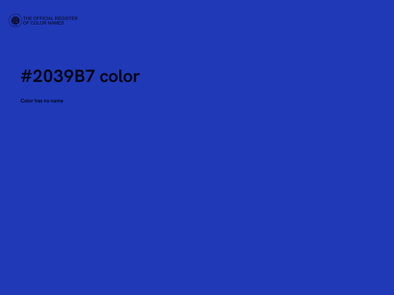 #2039B7 color image