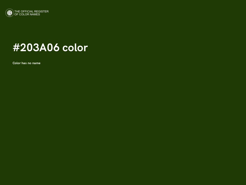 #203A06 color image