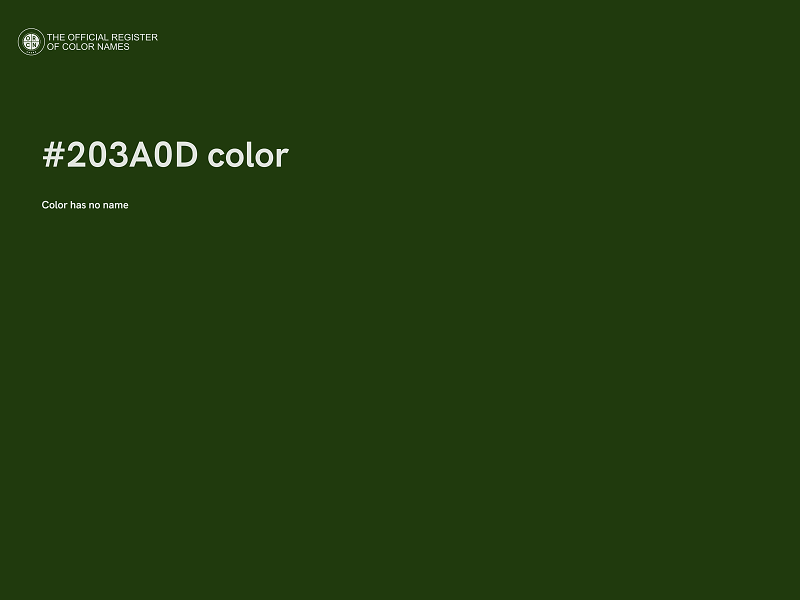 #203A0D color image