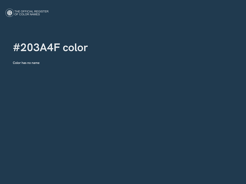 #203A4F color image