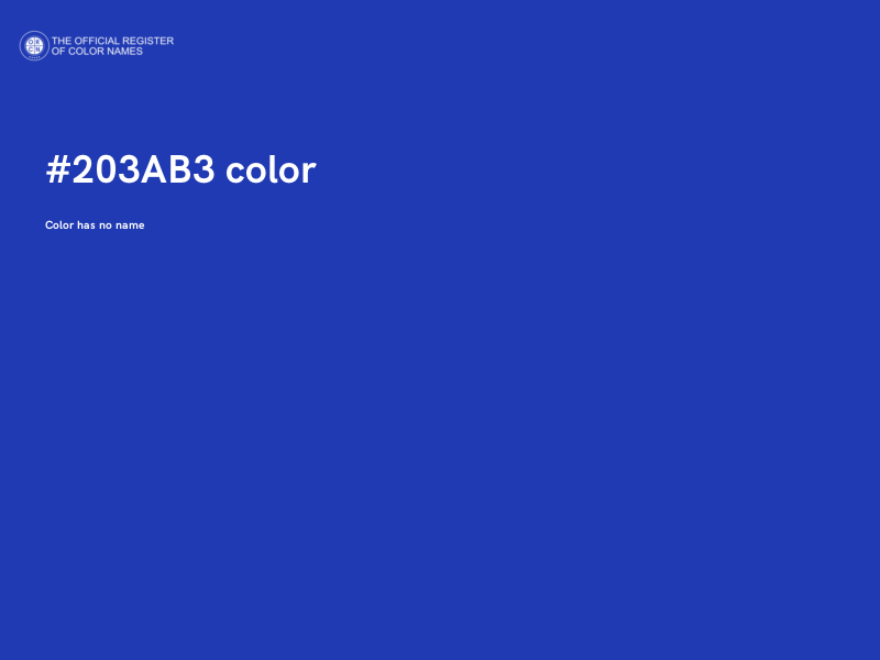 #203AB3 color image