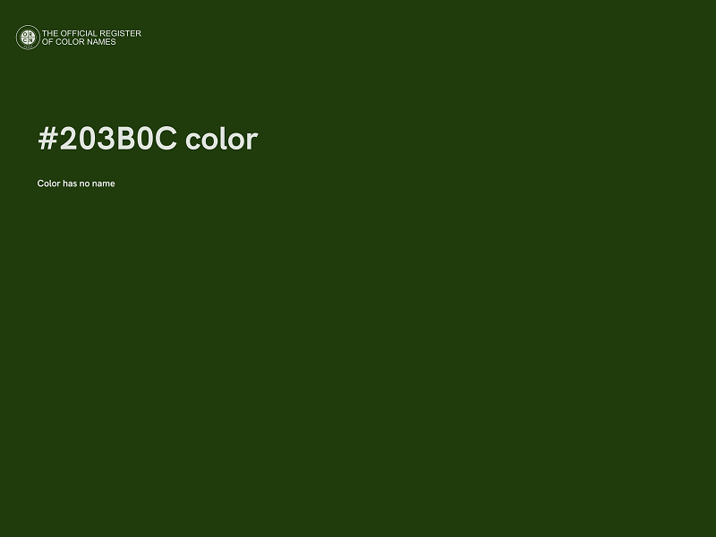 #203B0C color image
