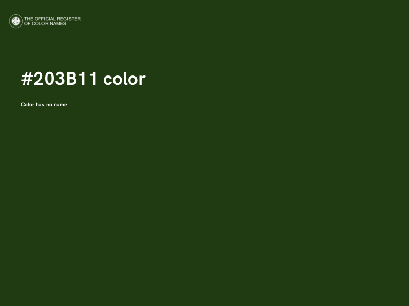 #203B11 color image
