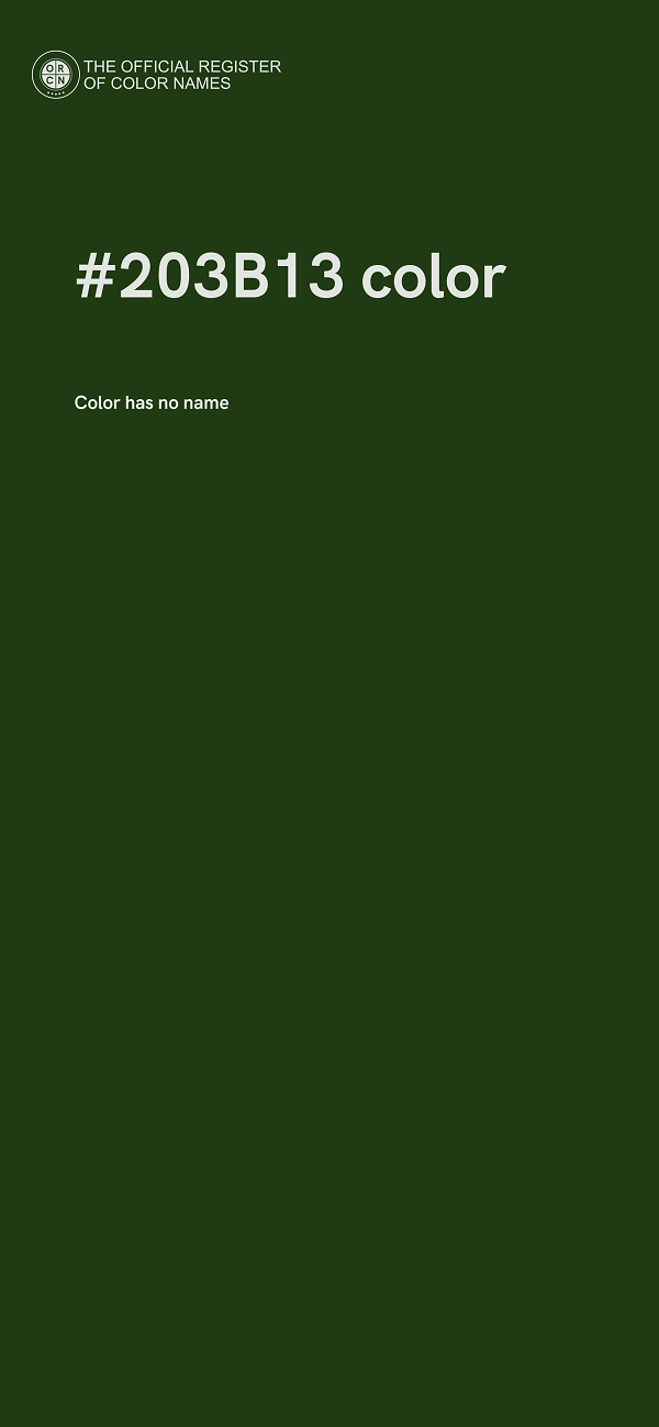 #203B13 color image