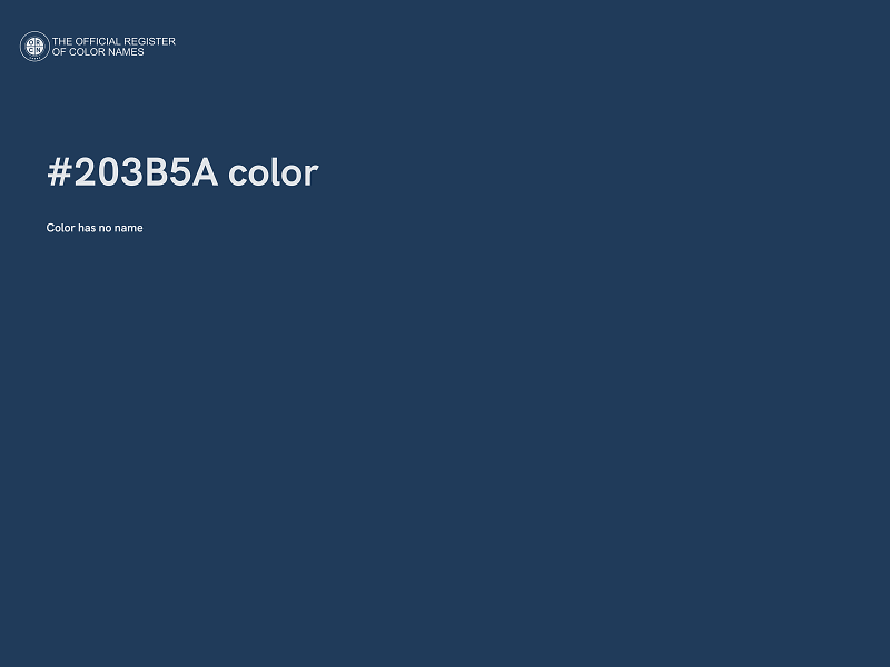 #203B5A color image