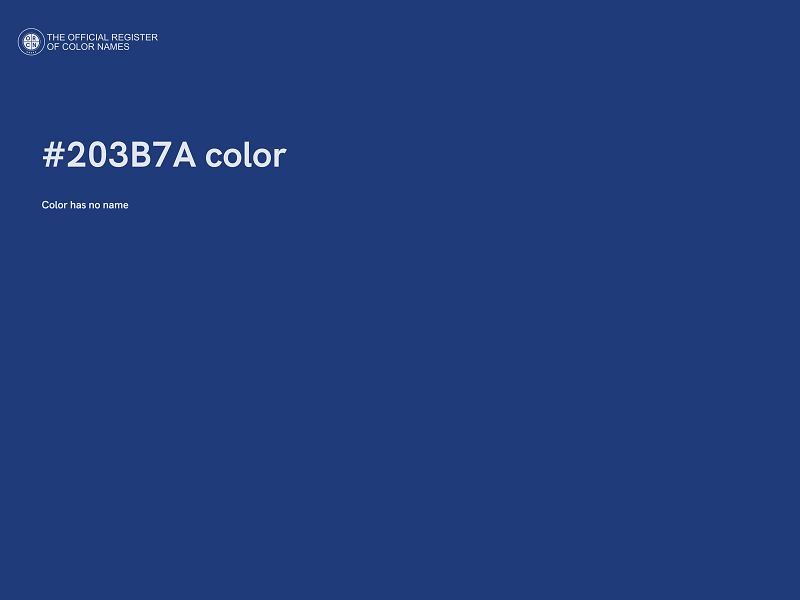 #203B7A color image