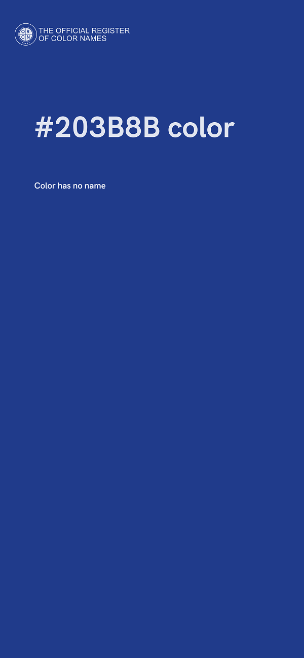 #203B8B color image