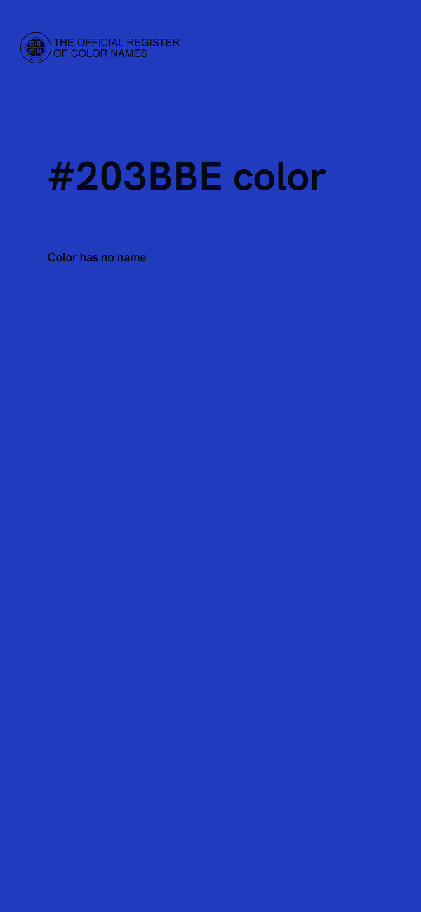#203BBE color image
