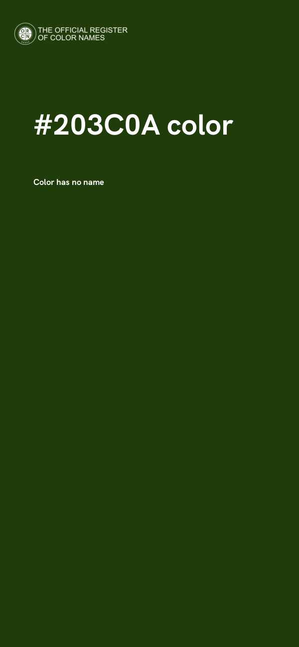 #203C0A color image