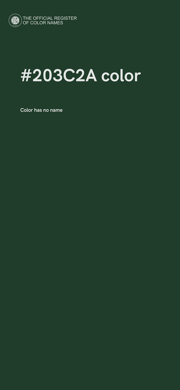 #203C2A color image