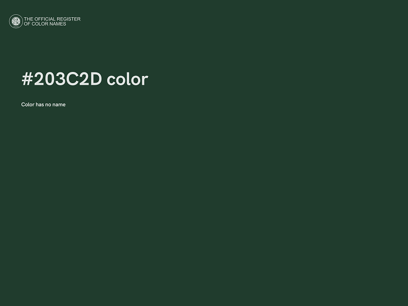 #203C2D color image