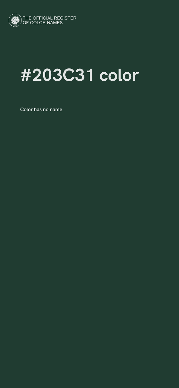 #203C31 color image