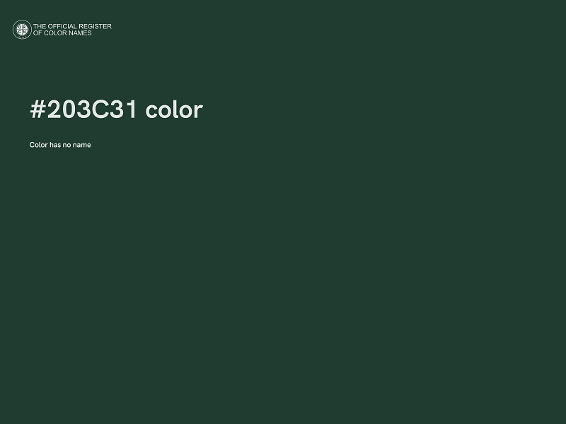 #203C31 color image