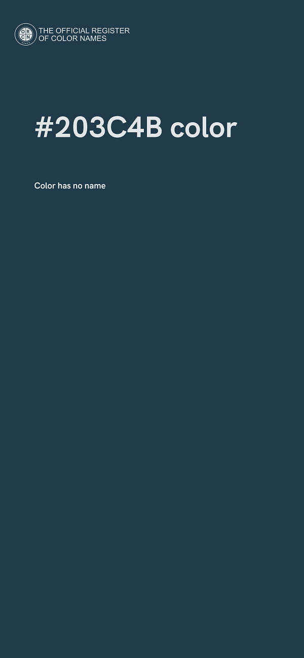 #203C4B color image
