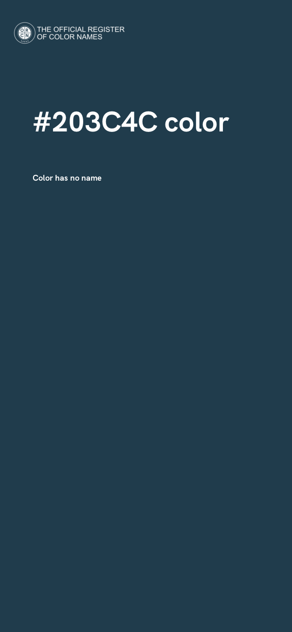 #203C4C color image
