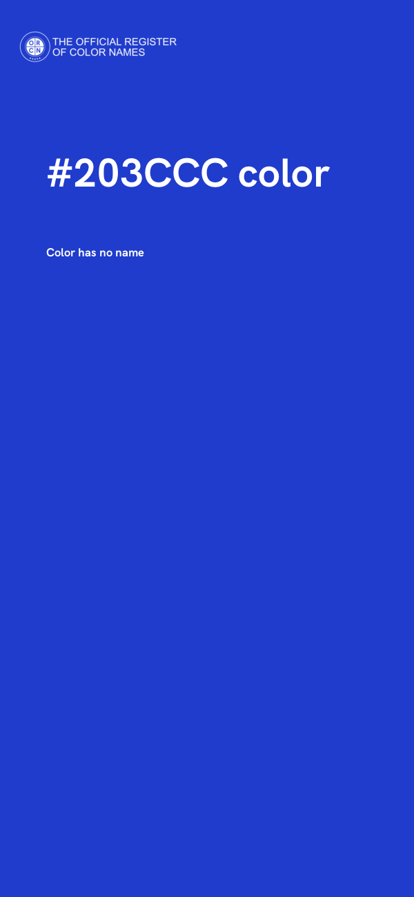 #203CCC color image