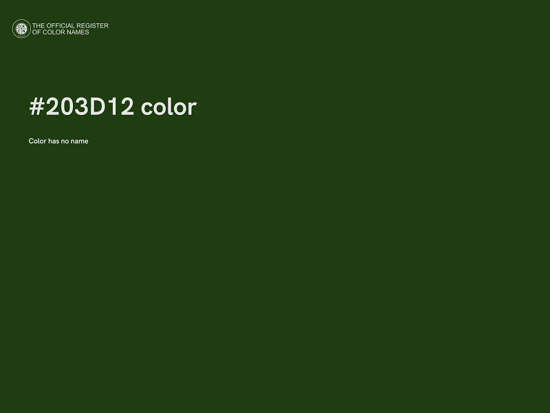 #203D12 color image