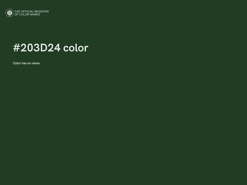 #203D24 color image
