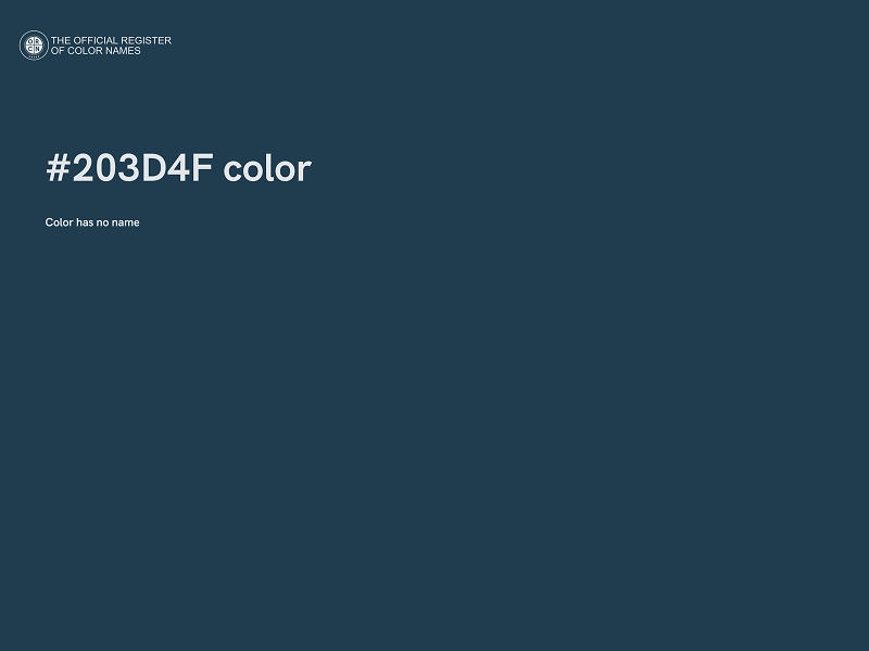 #203D4F color image