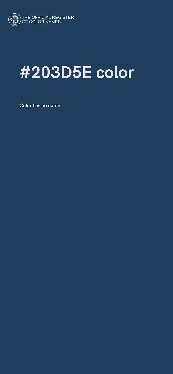 #203D5E color image