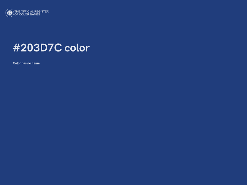 #203D7C color image