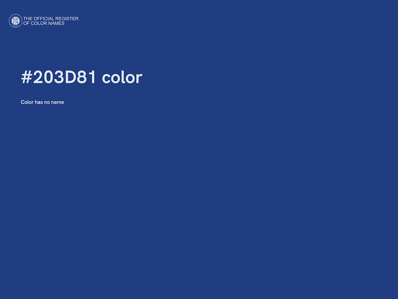 #203D81 color image