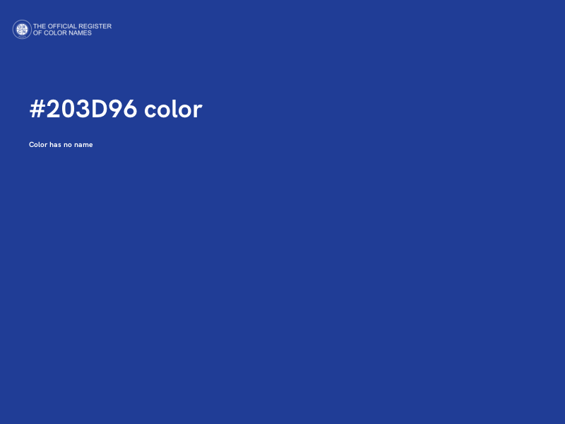 #203D96 color image